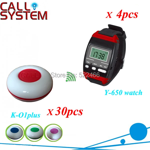 Y-650 O1plus 4 30 Wireelss Restaurant Waiter Calling System.jpg