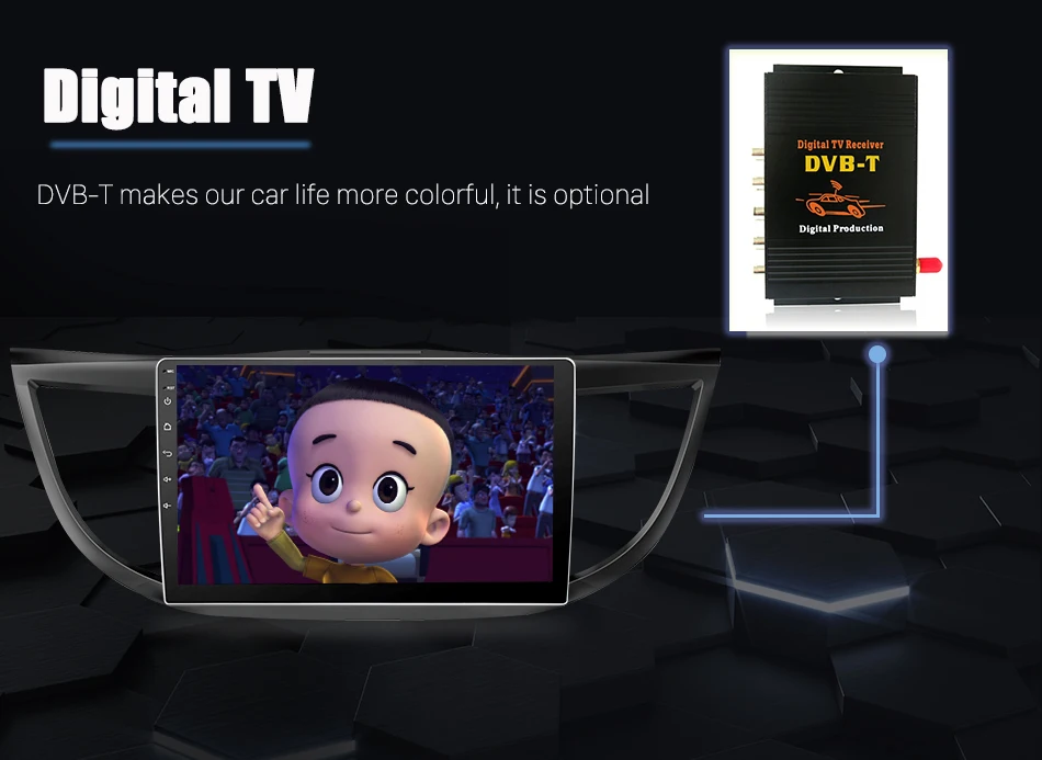 Perfect Eunavi 4G+32G Android 9.0 4G Car Radio Multimedia Audio Player Navigation GPS 2Din For Honda CRV 2012 2013 2014 2015 2016 PX6 20