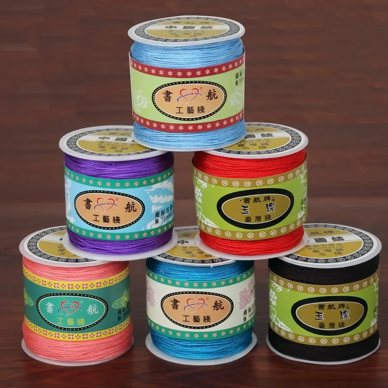 

New Coming 100yard/roll 0.8mm Jade Cord Chinese Knot Cord Sewing Thread fit Jewelry DIY Apparel Accessories