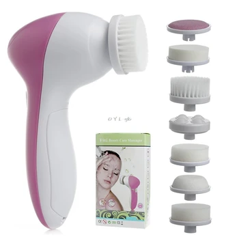 

8 in 1 Face Facial Cleansing Brush Spa Skin Care Massage Exfoliator Clean