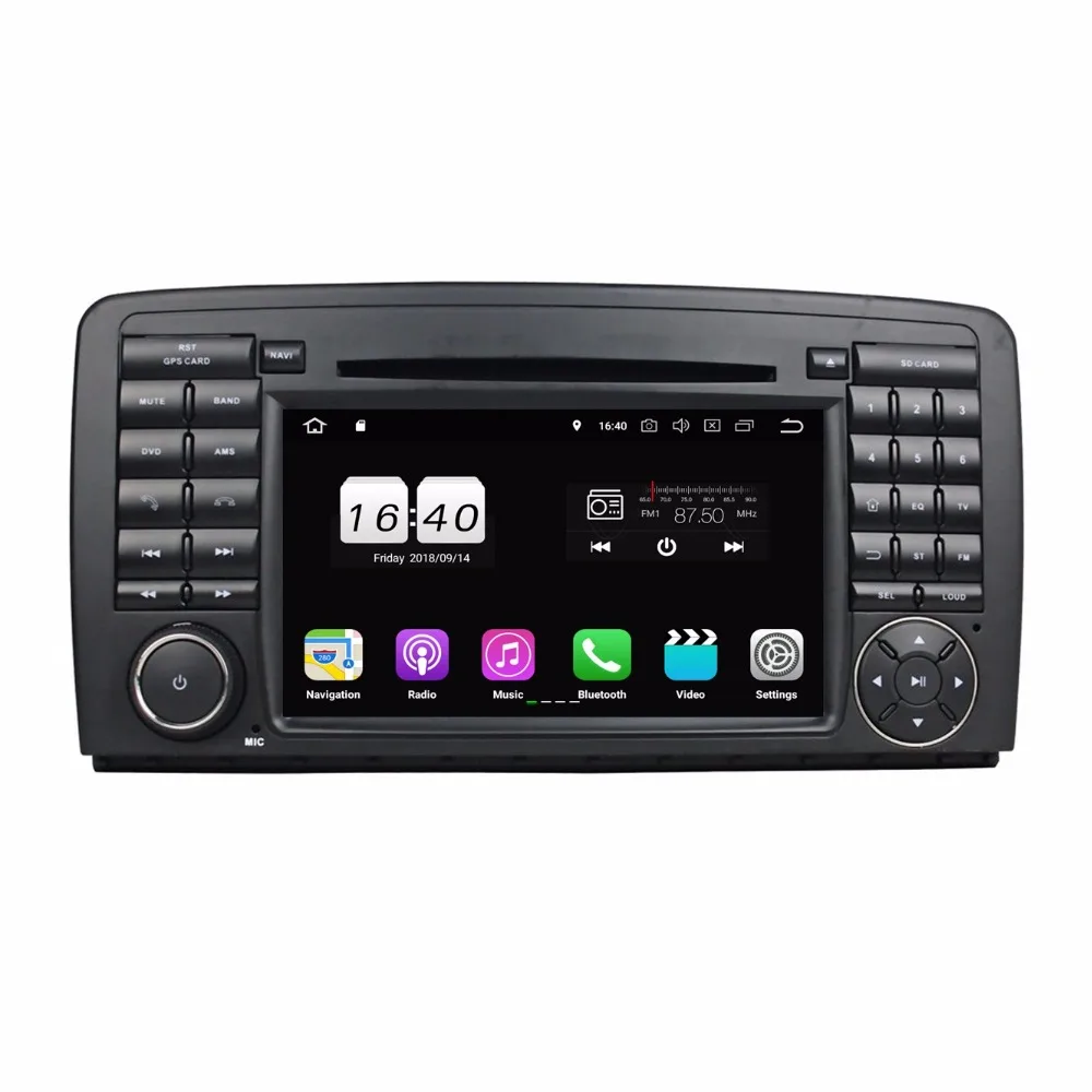 Android 8 1 Автомагнитола DVD gps мультимедийное головное устройство для Mercedes Benz R класс