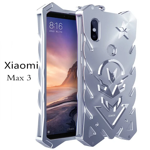 Xiaomi mi Max 3 чехол Zimon THOR противоударный сверхмощный бронированный металлический задний Чехол Alu mi nium чехол для телефона s для Xiaomi mi Max 3 Max3 - Цвет: Silver