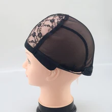1 шт. черная сетка для волос невидимая для женщин шапочка под парик для изготовления париков с регулируемым ремешком