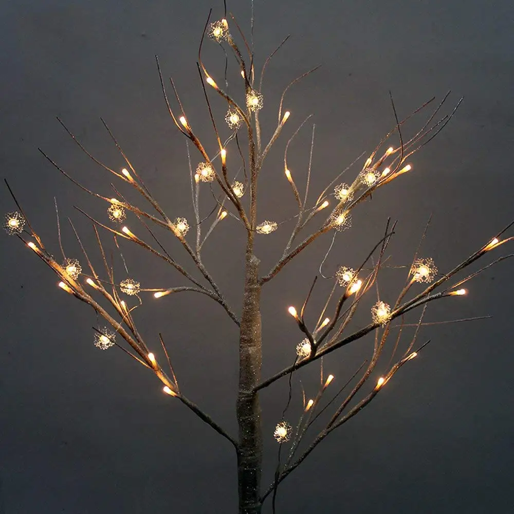1M 2M 3M Copper Wire LED String light Snow Flakes Waterproof Holiday lights For Christmas Tree Wedding Party New Year Decoration