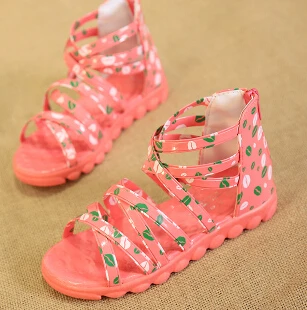 Г. Новые летние детские босоножки Туфли для принцессы обувь для девочек в римском стиле повседневная обувь детская обувь - Цвет: 3