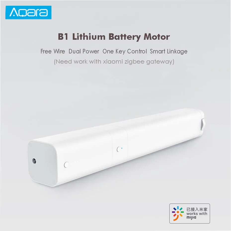 Xiaomi Aqara B1 Lithium Battery Motor,WIFI/Voice/Mi Home APP Control,Work with Xiaomi Zigbee Gateway,Mijia Smart Curtain System