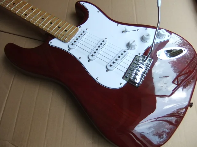 Wholesale New Fdr Str Electric Guitar 3 Pickups In Wine(Brown)100831