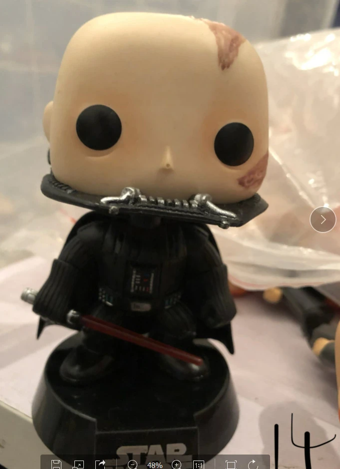 unmasked darth vader pop