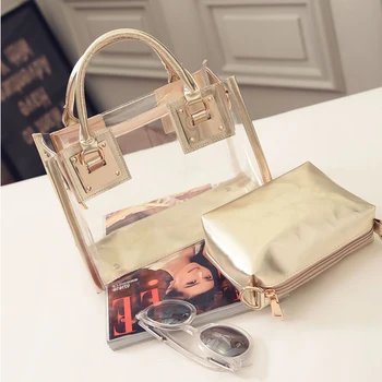 

Women clear bag handbag Fashion Transparent Women Shoulder Bags Ladies Messenger Casual Ladies Large Bolsos