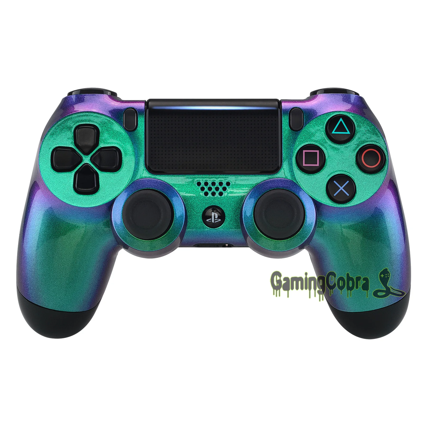 

Green Purple Chameleon Front Housing Shell Faceplate for PlayStation 4 PS4 Slim PS4 Pro Controller JDM-040/050/055 - SP4FP12