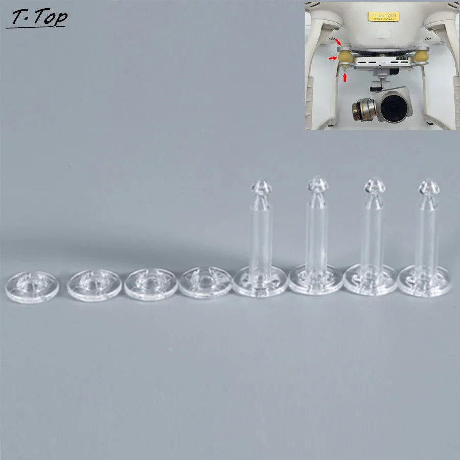  Tansparent 4pcs Anti-drop Pins kit for DJI Phantom 3 Pro Professional Quadcopter Drone Spare Part 