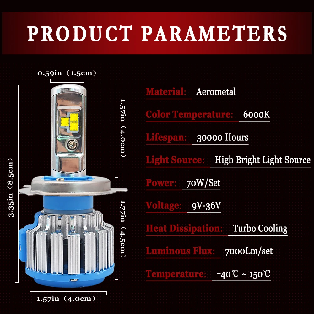 H7 светодиодный Canbus супер яркий H1 H3 H4 H11 HB4 9005 9006 H8 H9 T1 70 Вт 7000Lm 6000 К Canbus автомобилей головной светильник лампы Фары Светильник