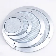 Для " /4"/" /6,5"/" /10" дюймовый звуковой динамик конверсионная сетчатая Крышка декоративный круг металлическая сетка решетка защита# серебро+ белый