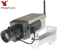 YobangSecurity Fake Dummy CCTV Camera Motion Detection Sensor Motorized Pan Movement LED