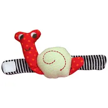 Брендовые детские игрушки для младенцев Плюшевые наручные часы милые улитки Мягкие развивающие книжки ручные развивающие погремушки игрушки WJ034