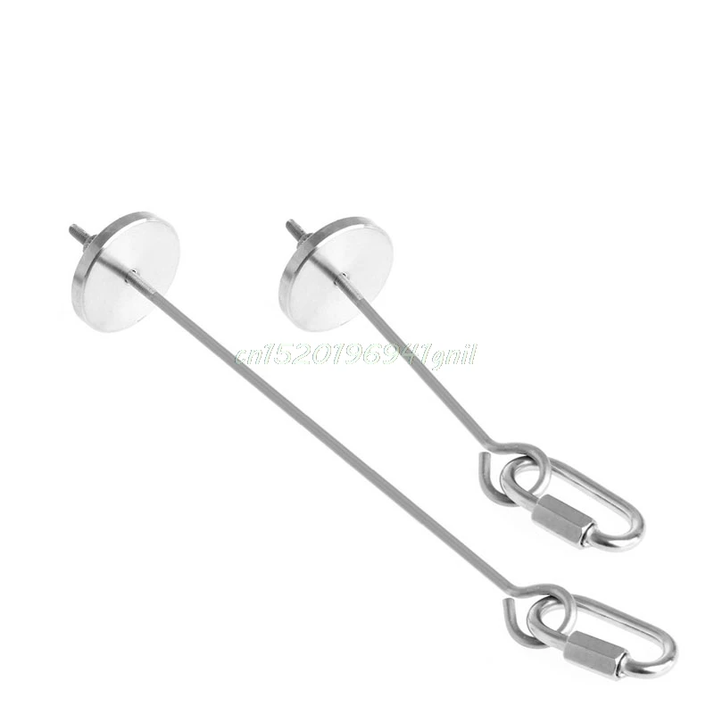 

Bird Parrot Cage Stainless Steel Skewer Food Meat Stick Spear Fruit Toy Holder
