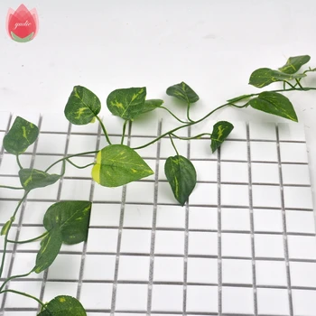 

Wholesale 18 M/10pcs Leaf Silk Artificial Flowers Vine For Wedding Party Home Room Picture Frame Decoration Rattan Leaves Crafts