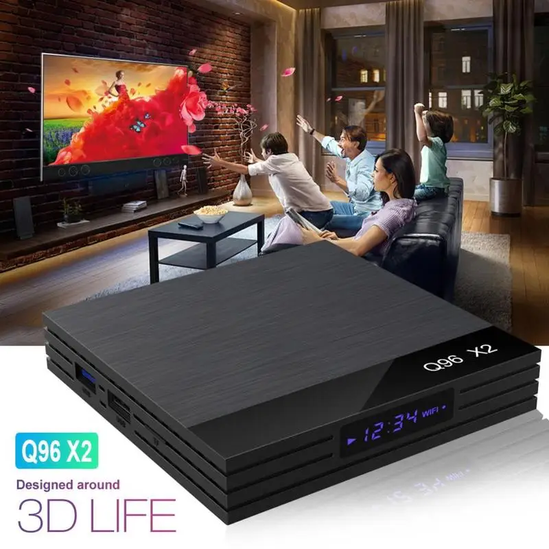 

TV Box For Q96x2 S905x2 4+32g Set-top Box 4g/64g Android 8.1 4k Network TV Box