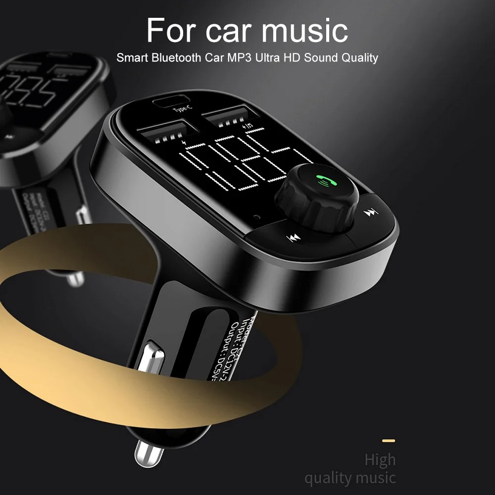 

Car Bluetooth MP3 12V/24V lossless APE MP3 Music Dual USB Fast Charge MP3 Car Charger FM Transmitter Vehicle Electronics