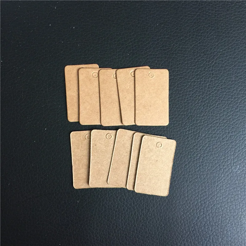 

100pcs Blank Brown Kraft Paper Label Squre Shaped Marked Blank Card Wedding Decoration Food Gift Tags 2*3.3cm mini labels