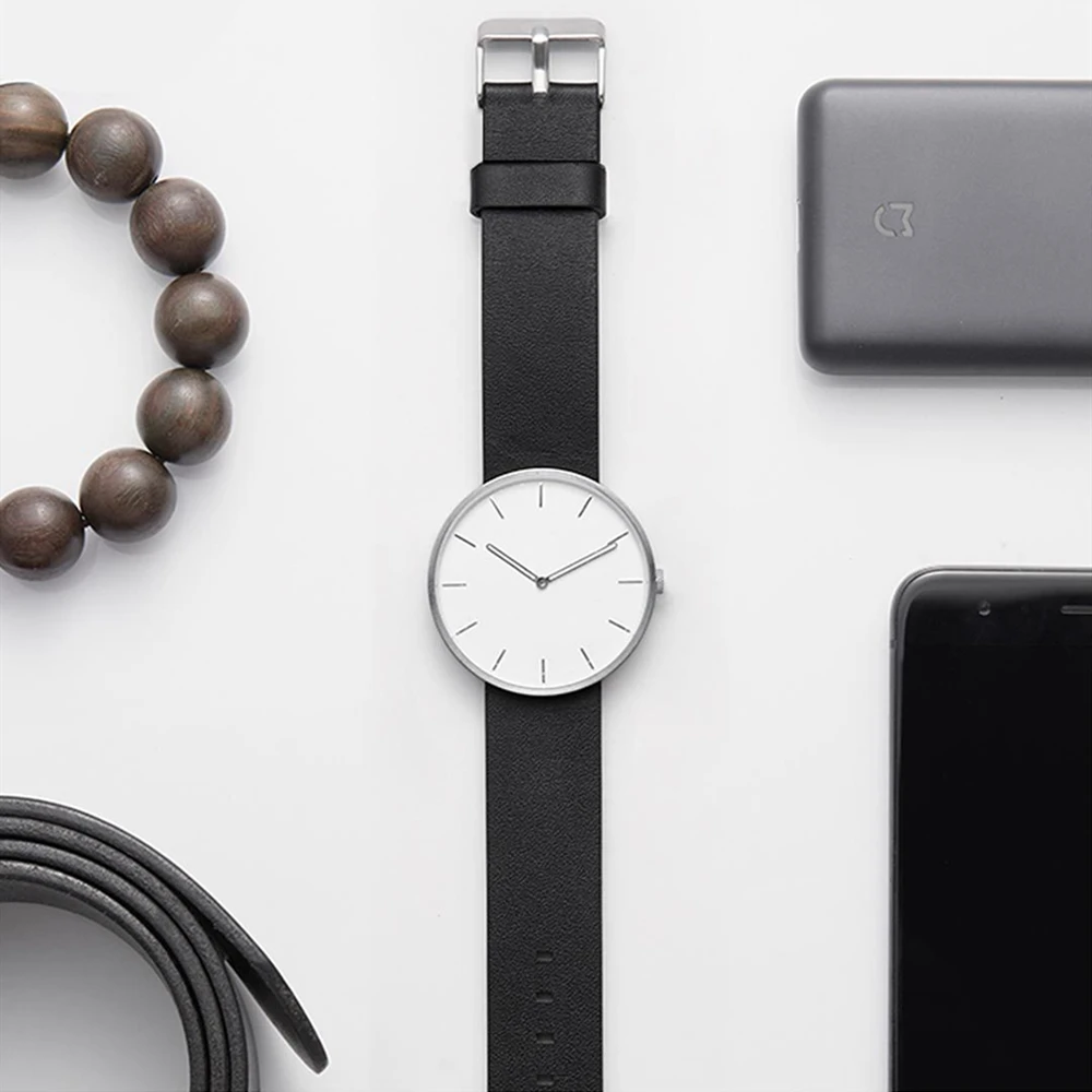 Модные кварцевые часы Xiaomi Mijia TwentySeventeen для мужчин и женщин водонепроницаемость 3