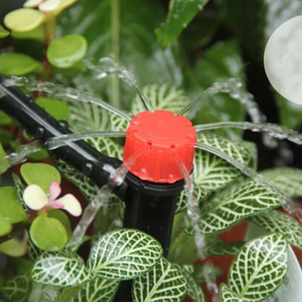 50 Pcs Inserting Ground Garden Watering Drip Irrigation Adjustable