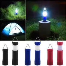 Herramientas al aire libre Que Acampa Impermeable Portable 3 W LED Luz Que Acampa Luz de La Tienda de La Lámpara Con Zoom Retráctil Batería AAA