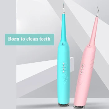 

Electric Teeth Whitening Dental Tool Tooth Stains Calculus Remove Scaler Sonic Vibration Home Use Toothwash tool With Backlight