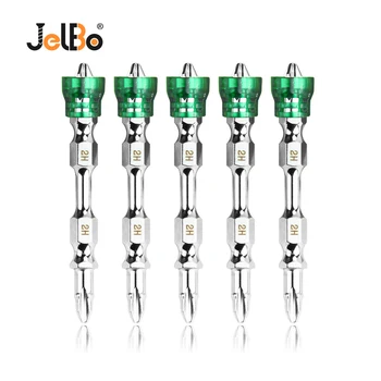 

Jelbo 5PCS/Lot Drill Bit Holders Green Magnetic Circle Double Head Cross Bit Screwdriver Bit Set Electrical Screw Driver Bit
