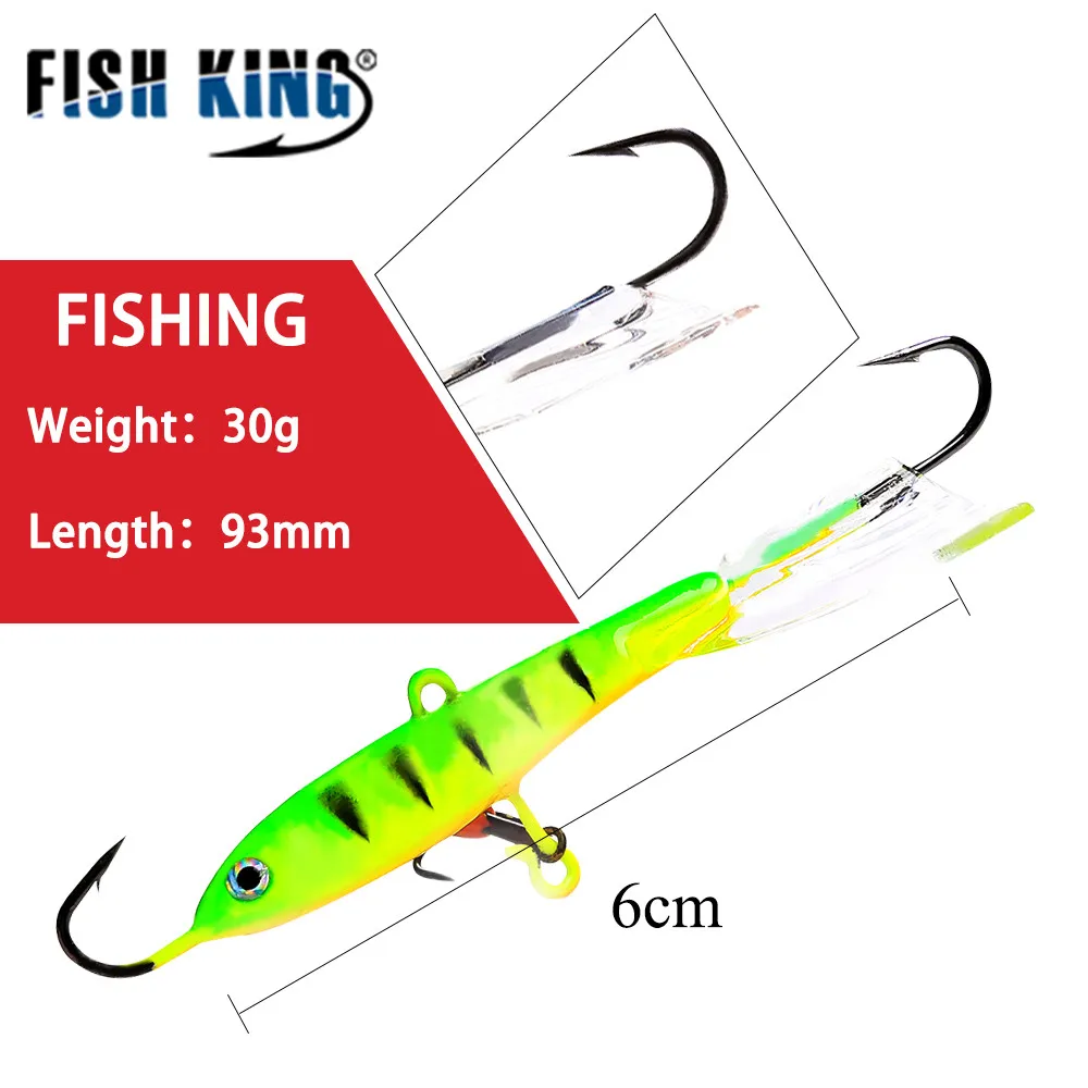 FISH KING зимняя ледяная приманка на рыболовный крючок мини металлическая 25 г Длина 93