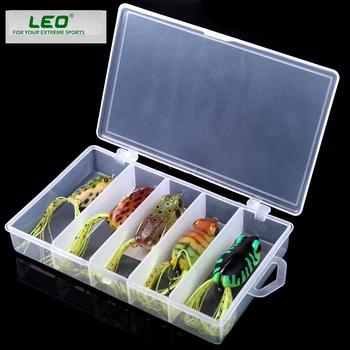 

10pcs/lot Leo Fishing Lures Soft Frog Artificial Frogs Bait Silicone Gel 40cm Carbon Steel Hook Decoy Fishing Accessories