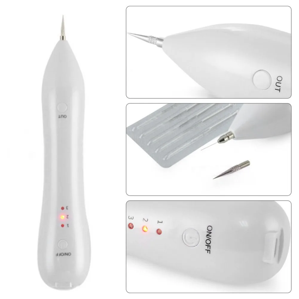 Прибор для удаления пятен для лица Wart Tag Tattoo Remaval Pen Salon Laser Freckle Removal Machine Skin Mole Removal Dark