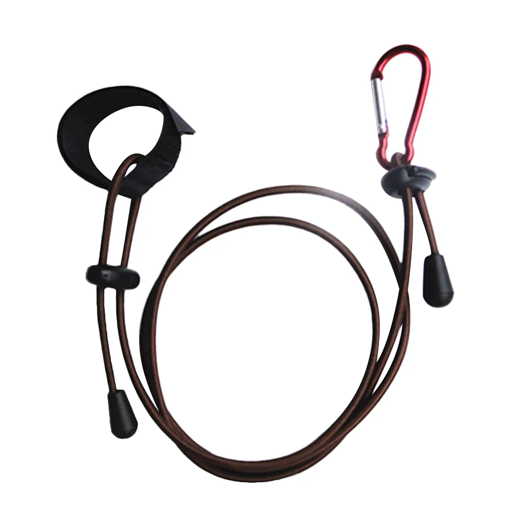 4 Pieces Universal Adjustable Kayak Canoe Paddle Leash Safety Fishing Rod Leash Rowing Boats Coiled Lanyard Cord Tie Rope