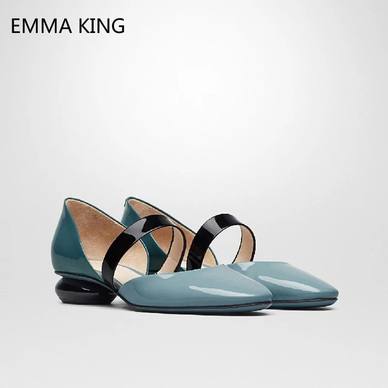 

Flat Shoes Women Comfortable Slip-On Summer Pumps Fashion Shallow Strange Heels Concise Ladies Shoes Round Toe Flat