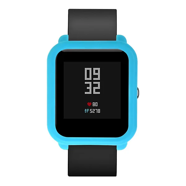 Мягкий защитный силиконовый чехол из ТПУ для Huami Amazfit Bip Youth Watch SmartWatch Watachband аксессуары для спортивных товаров - Цвет: Sky Blue