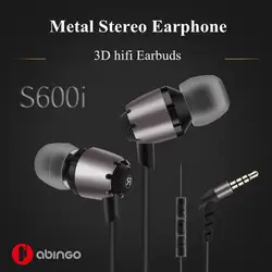 S600i вкладыши бас гарнитура с микрофоном стерео Hifi наушники 3,5 мм Jack проводные наушники объем управление для Xiaomi/samsung/LG