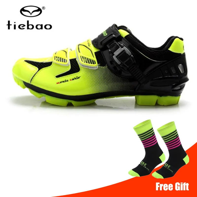 

TIEBAO sapatilha ciclismo mtb Cycling Shoes Outdoor Athletic Racing AutoLock SelfLock Bicycle Shoes SPD Cleated Bike Shoes