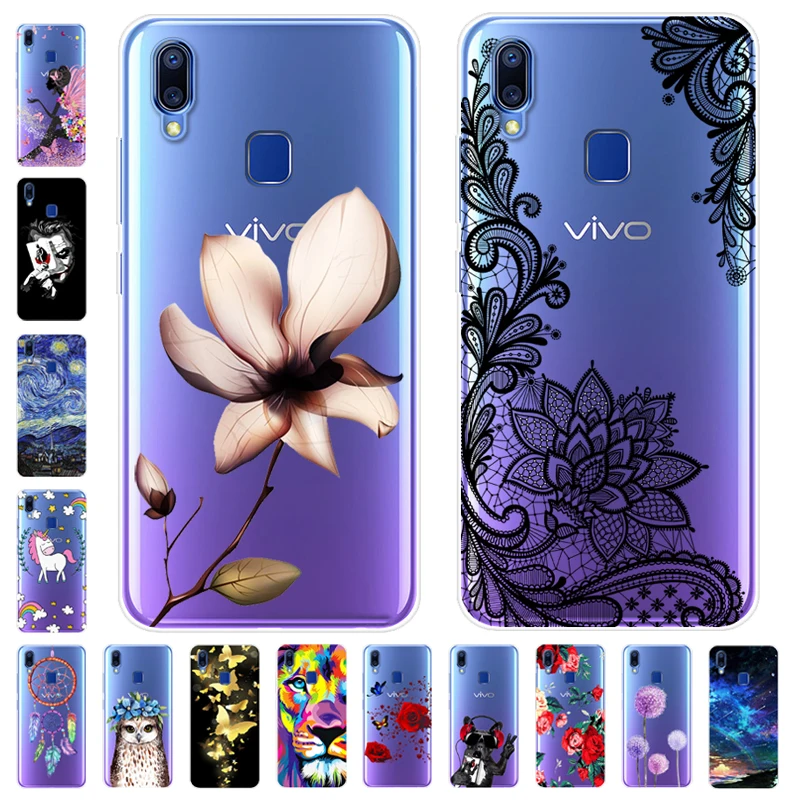 Мультяшный чехол Vivo Y93 lite Мягкая силиконовая задняя крышка для телефона Y 93 VivoY93
