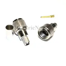 5 pces rf coaxial mini uhf macho/fêmea friso rg58 lmr195 rg142 rg400 rf conector