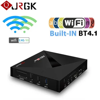 

A5X Max+ TV Box RK3328 Quad-Core Bluetooth Smart Android 7.1 Set-top Boxes 2.4G 5G Dual WiFi 1000M Lan Media Player A5X Max Plus