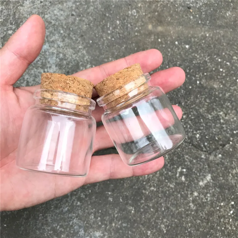 Glass Bottles with Cork jewelry Package for Wedding Gift Wrapping 50ml Empty Jars Bottles Container 24pcs Jewelry Packaging