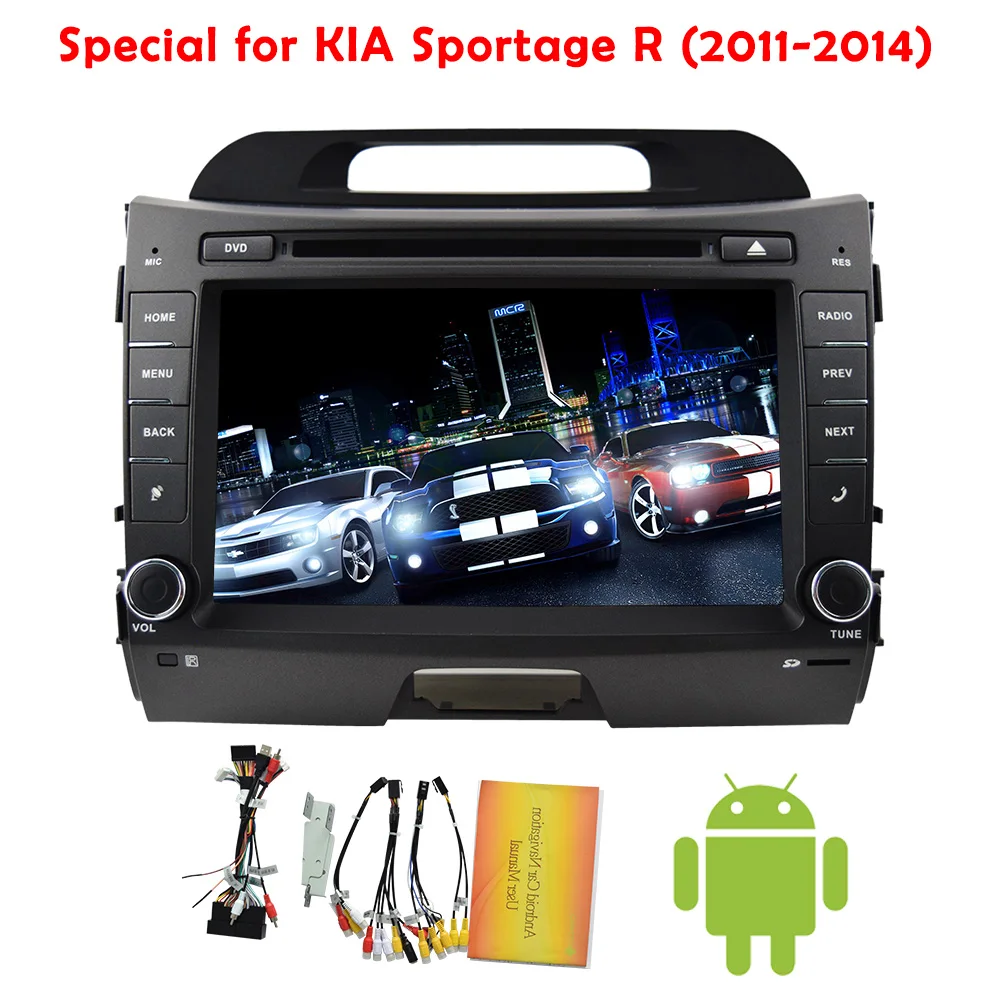 Clearance Car DVD Player Android 4.4 Radio GPS Stereo Tablet In Dash System Head Unit FM APP Navigation Music WiFi PC BT For Kia Sportage 11