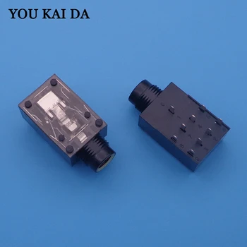 

9-pin Audio Jack Connector Gold color for KTV power amplifier TV etc MIC Jack 6.35mm/6.35 Stereo Audio Microphone Female s 10pcs