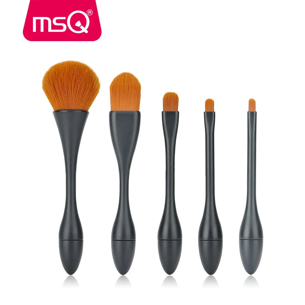 MSQ High Quality Makeup Brush Set 5 Pcs Powder Lip Eyeshadow Foundation