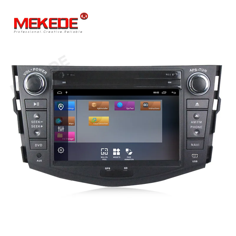 Cheap Mekede Car Multimedia Player Android 9.1 GPS 2 Din car dvd player for Toyota RAV4 2007 2008 2009 2010 2011 wifi bluetooth radio 5