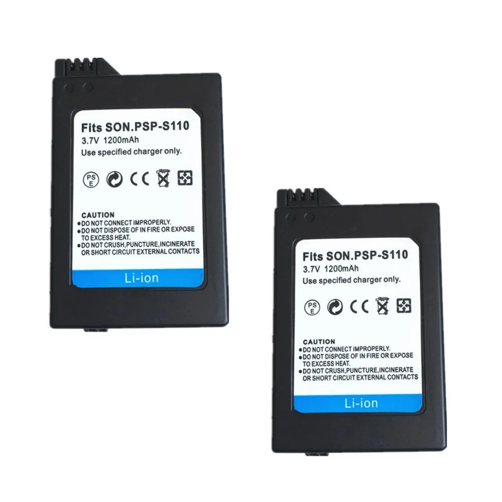 Аккумулятор S110 на 1200 мАч для Playstation PSP2000 2001 2002 2003 2004 2005 2006 2008 3000 3001 3002 3003 3004 3005 3006 3008 2