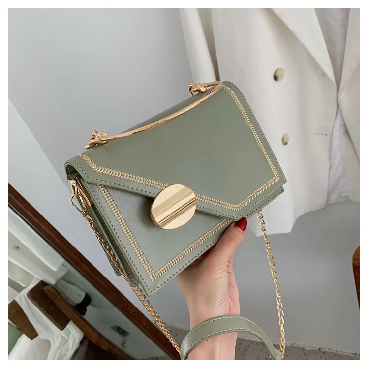 PUIMENTIUA Fashion Green PU Leather Crossbody Bags Women Small Handbag Bag Hand Bag Ladies Evening Bags