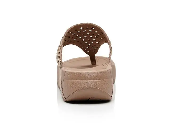 rhinestone flip flops casual 