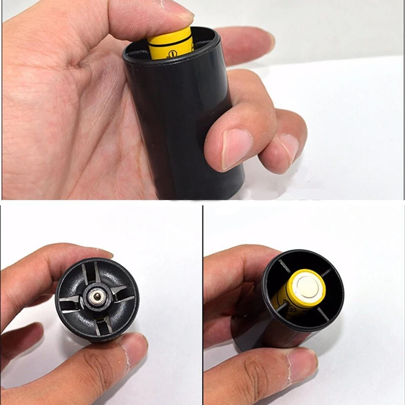 4pcs Black New Battery Adaptor Case AA 2A to D size Battery Converter Holder type LR20