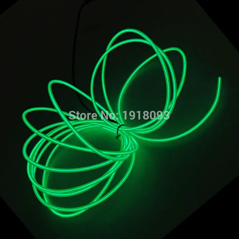 Горячая Распродажа светящиеся костюмы светящийся продукт EL Wire светильник для костюмов EL Wire DY танцевальная одежда для праздничного украшения - Испускаемый цвет: Green